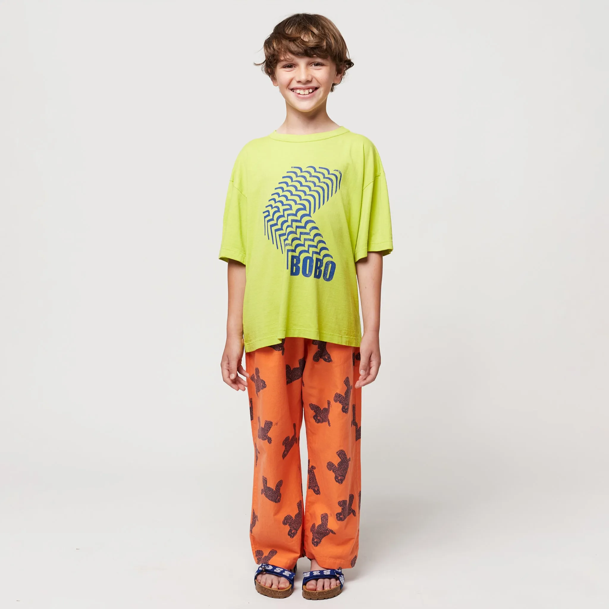 Bobo Choses Green Bobo Shadow T-shirt for Children