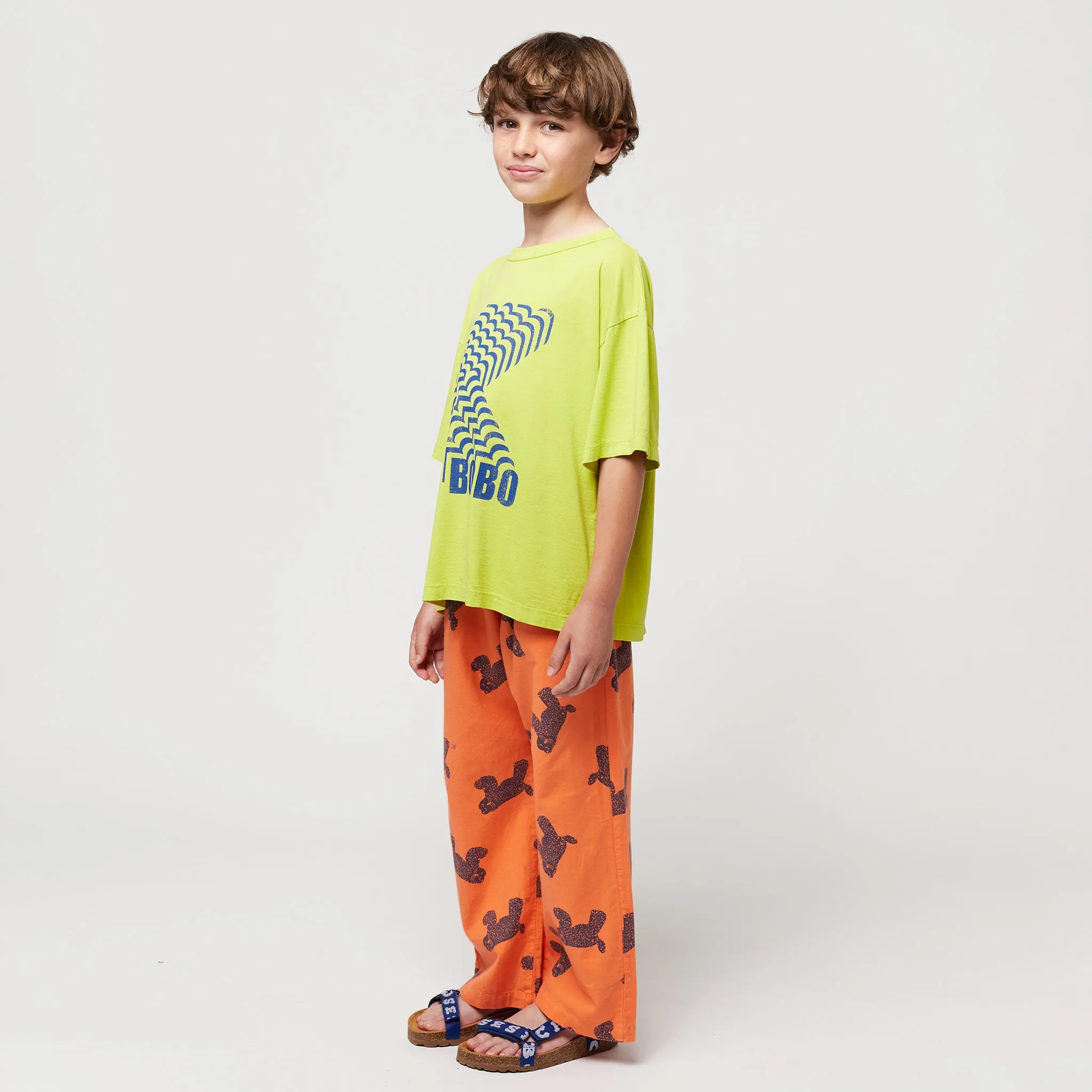 Bobo Choses Green Bobo Shadow T-shirt for Children