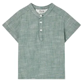 Bonpoint Greyish Green Cesari Shirt for Babies