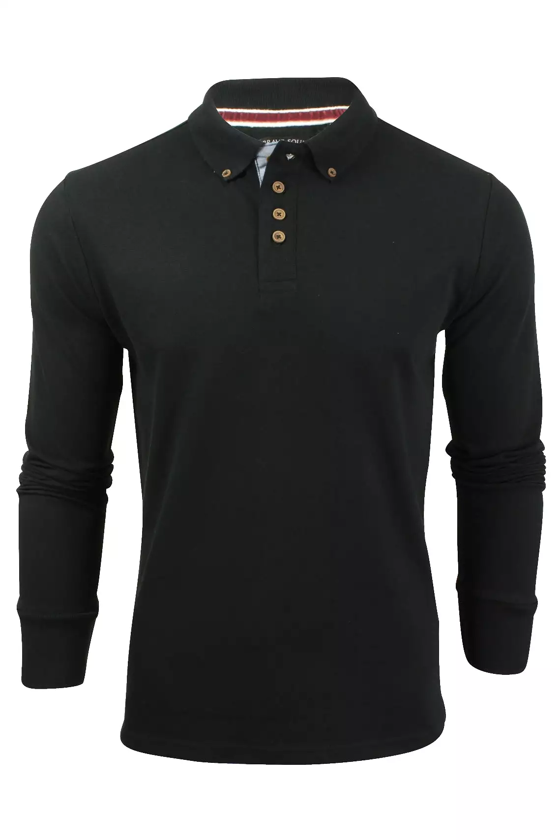 Brave Soul 'Lincoln' Long Sleeved Pique Mens Polo T-Shirt