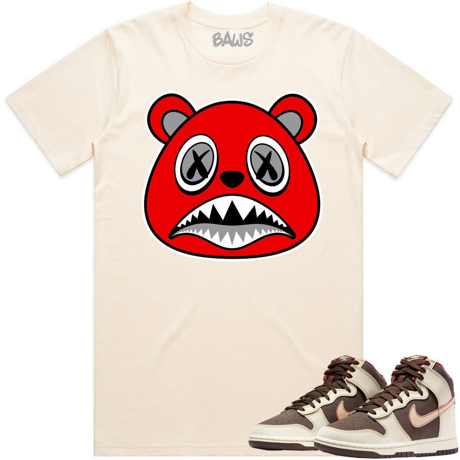 Brown Dunks Shirt - ANGRY BAWS BEAR - Shop now!