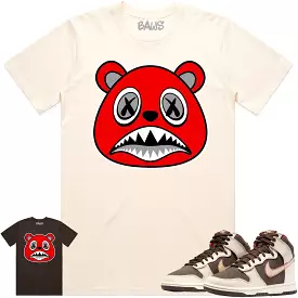 Brown Dunks Shirt - ANGRY BAWS BEAR - Shop now!