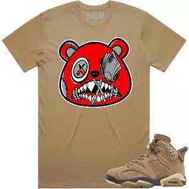 Brown Kelp 6s Shirt - ANGRY MONEY TALKS BAWS | Matching Shirt for Jordan 6 Gore Tex