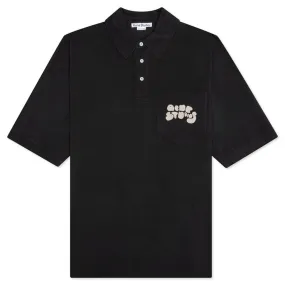 Bubble Logo Polo Shirt Anthracite Gray