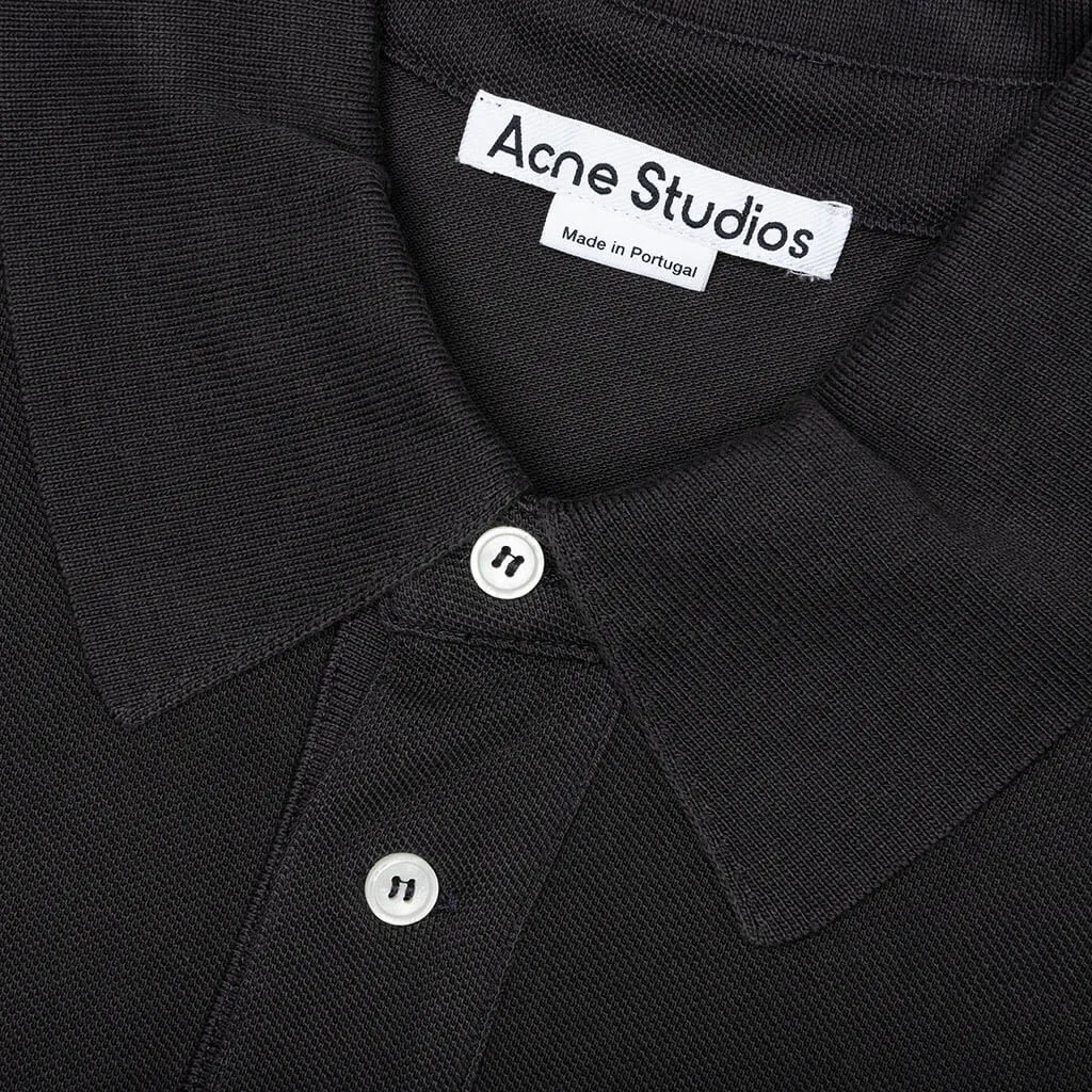 Bubble Logo Polo Shirt Anthracite Gray