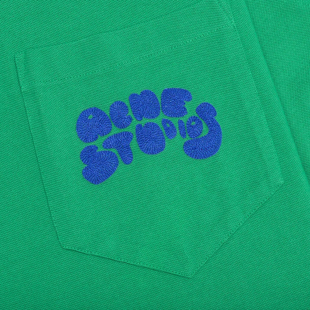 Electric Green Bubble Logo Polo T-Shirt