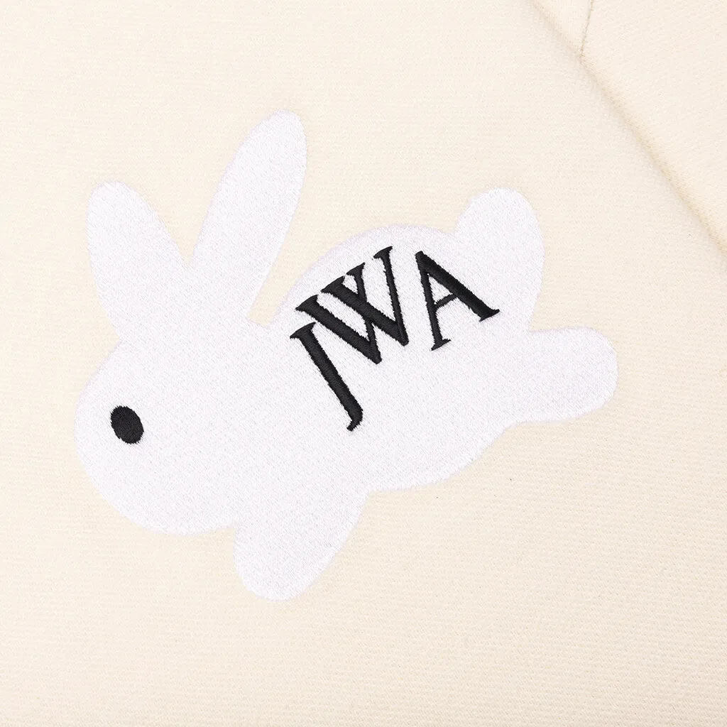 Beige Bunny Embroidered Polo Shirt