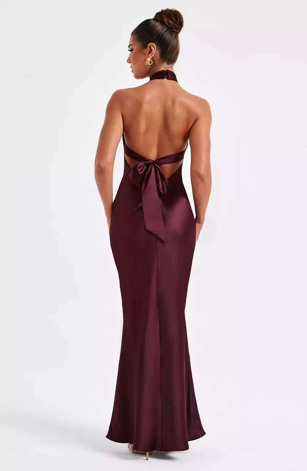 Burgundy Maxi Dress - Dimitra