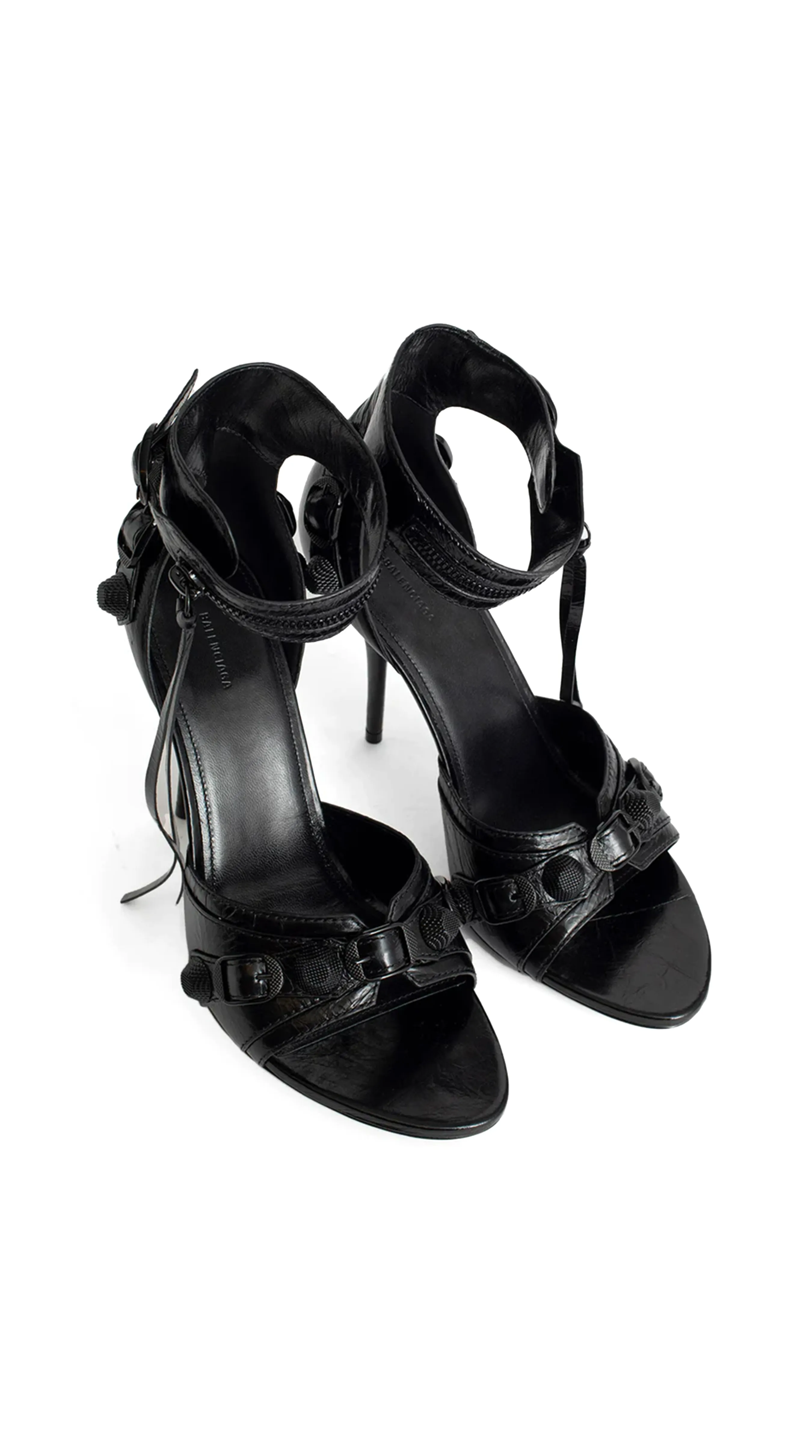 Black Cagole 110mm Sandals