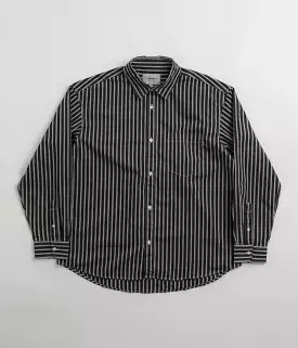 Carhartt Ligety Stripe Poplin Shirt - Black Wax | Shop Now