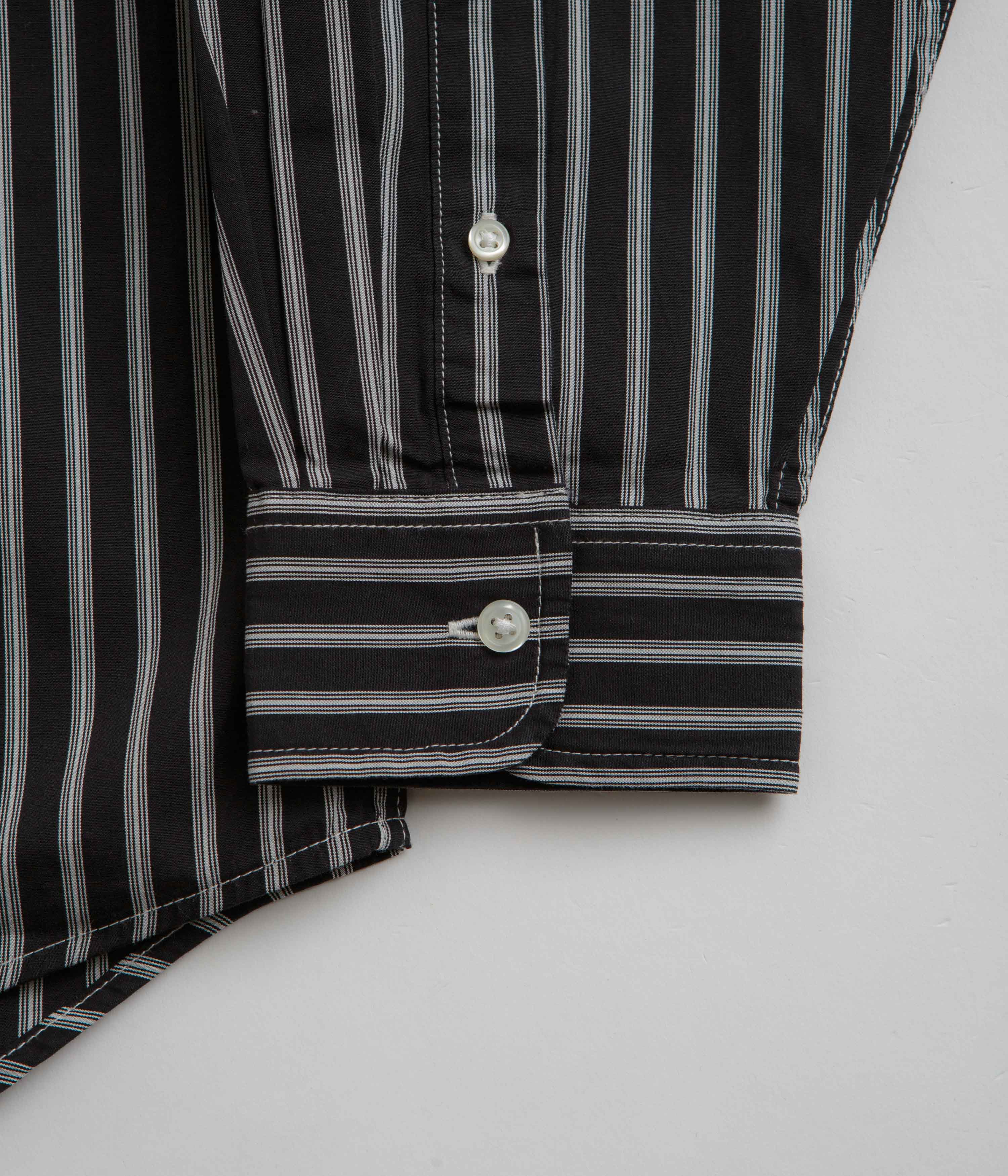 Carhartt Ligety Stripe Poplin Shirt - Black Wax | Shop Now