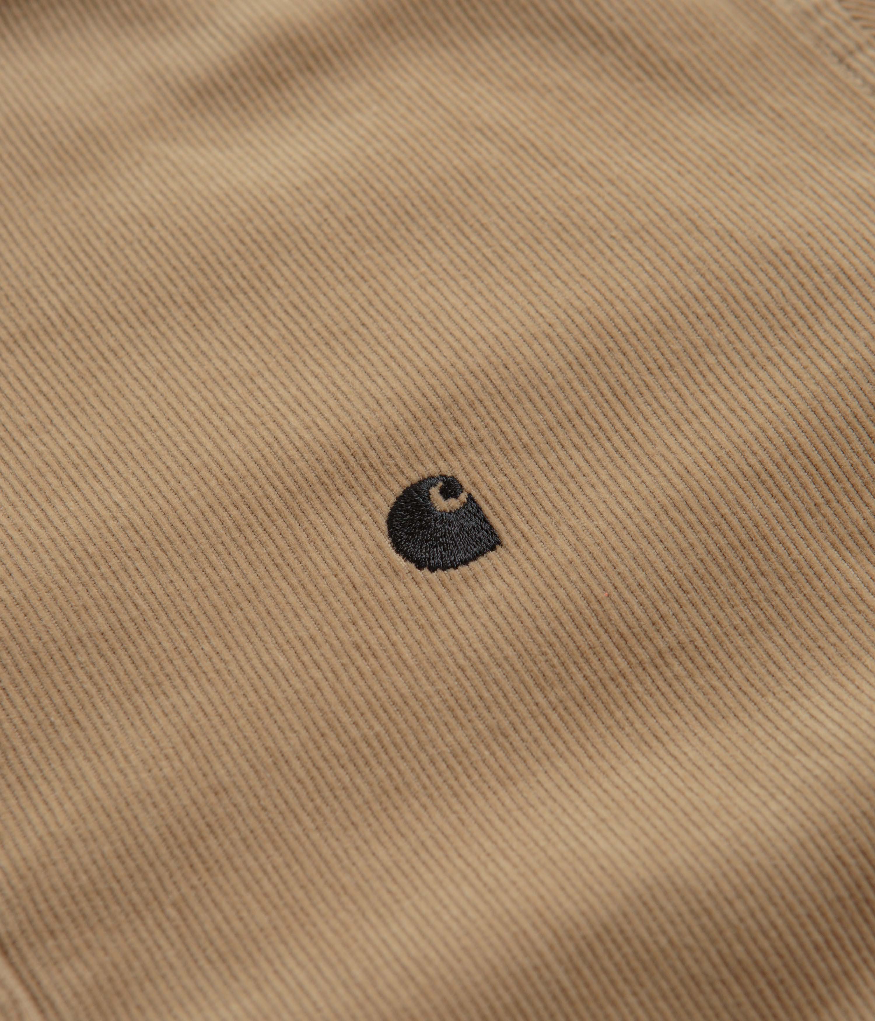 Carhartt Madison Cord Shirt - Sable Black | Shop Now