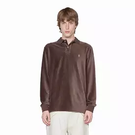 Classic Fit Corduroy Polo Shirt Brown