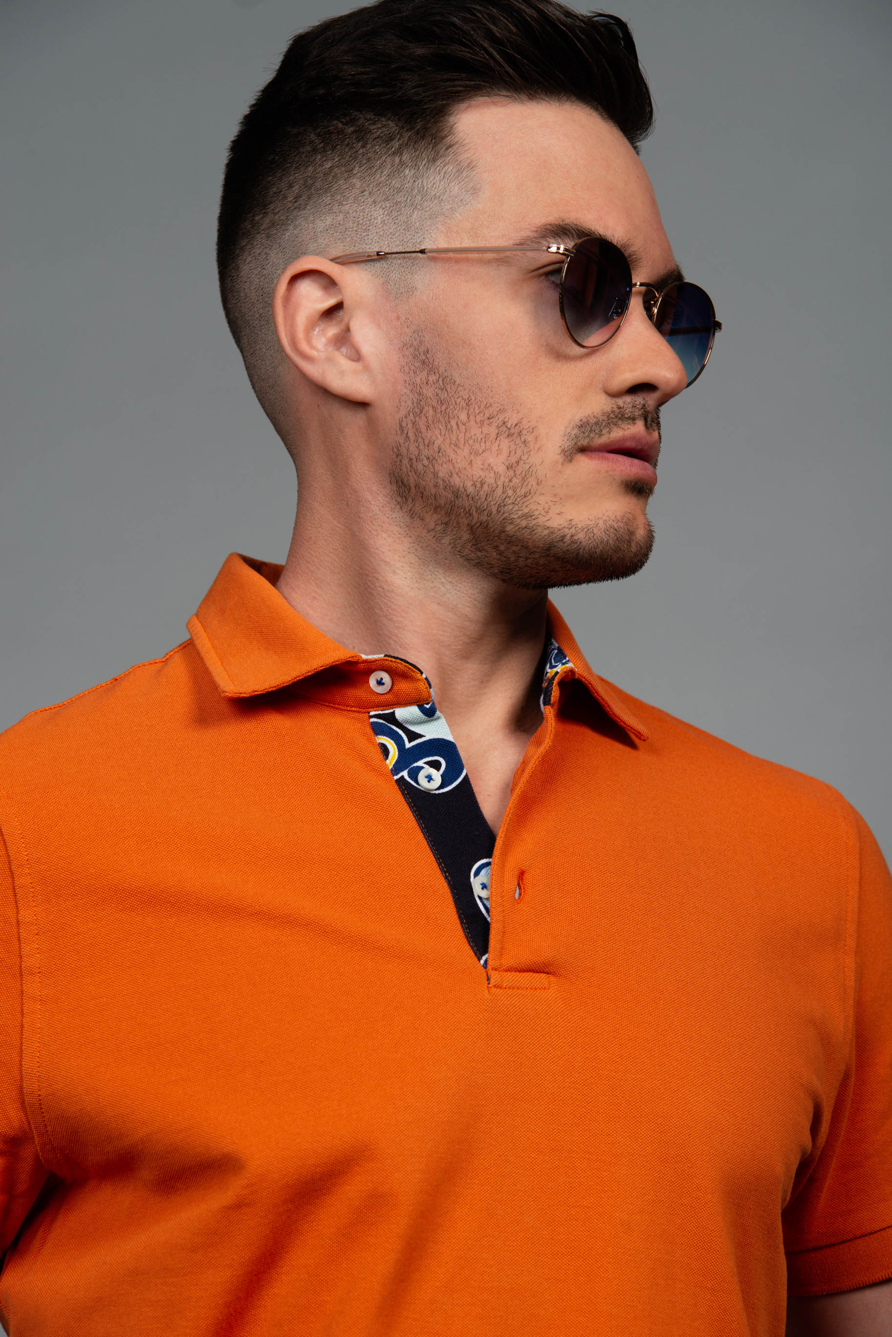 Contrasting Polo Shirt.