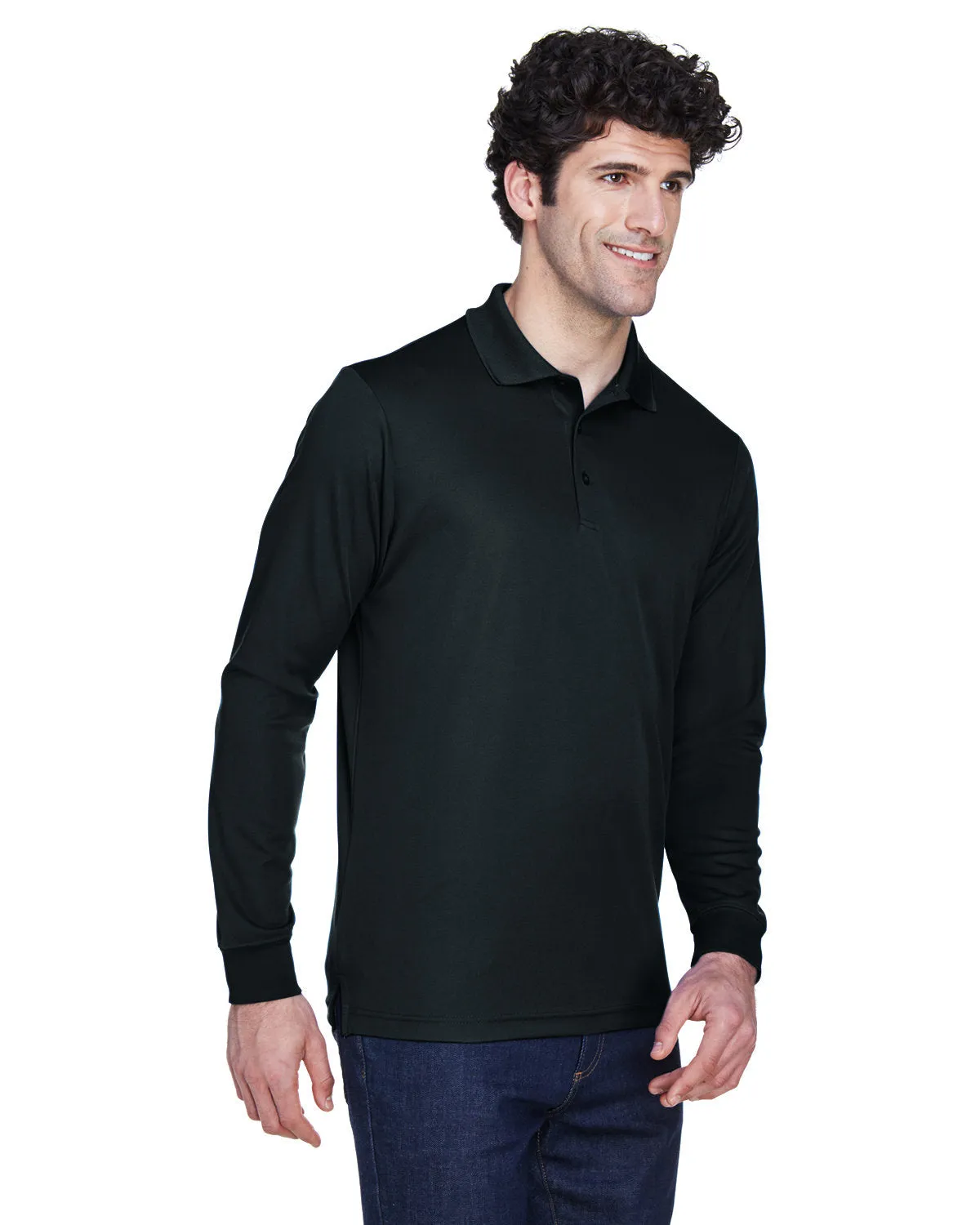 CORE365 Long-Sleeve Pique Polo