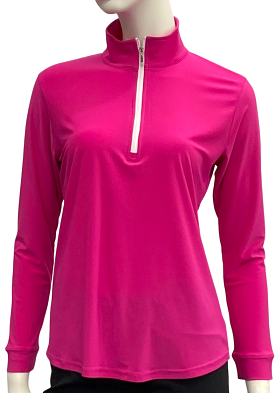 Corsican Polo Fuchsia Long Sleeve