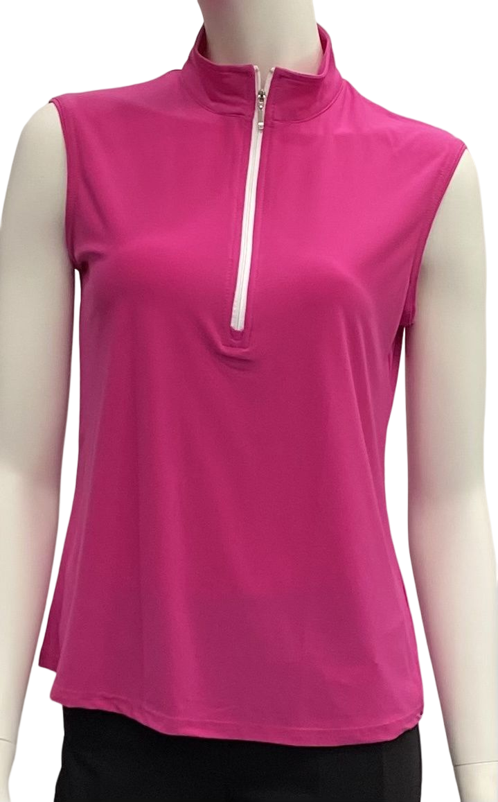 Corsican Sleeveless Fuchsia Polo - Limited Stock