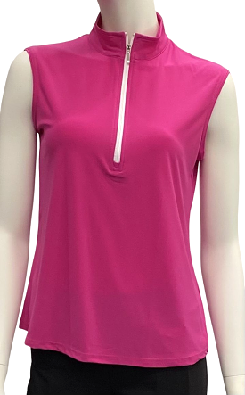 Corsican Sleeveless Fuchsia Polo - Limited Stock