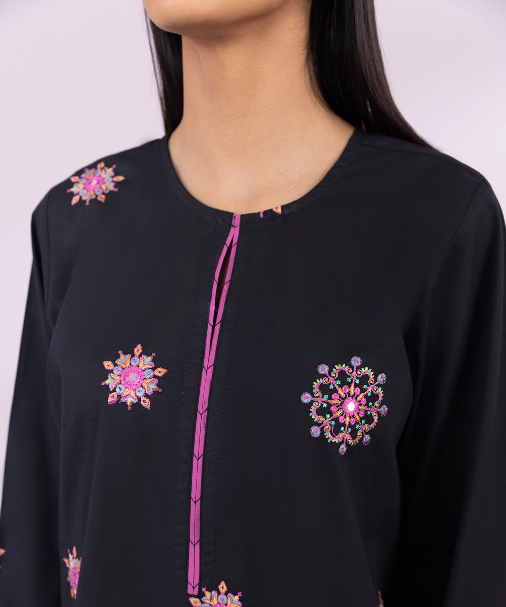 Cotton Shirt with Embroidery