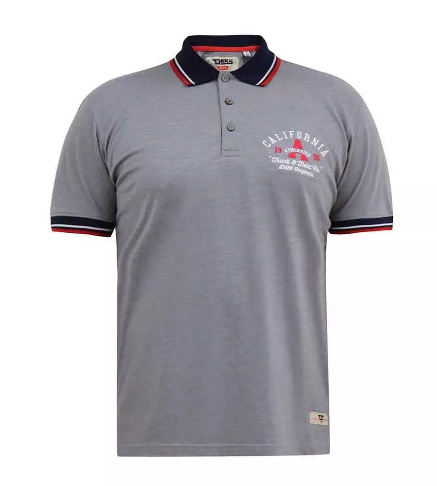 Big Mens Pique Polo Shirt with Chest Embroidery (Mersea)