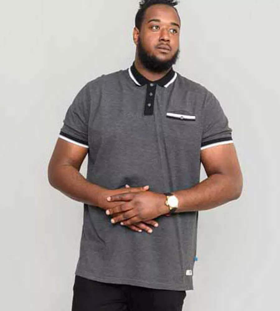 Big Mens Pique Polo Shirt Ribbed Chest Pocket Westbourne