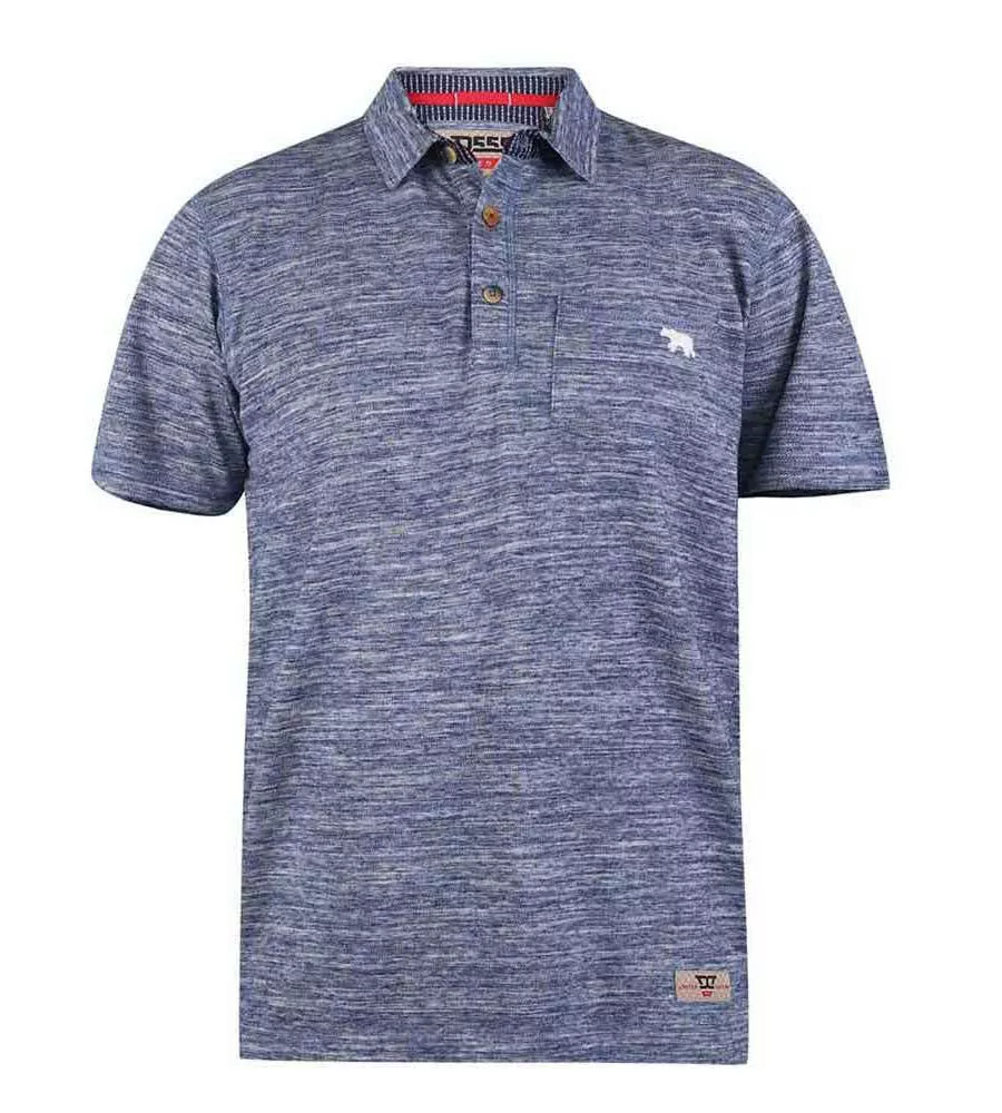 Mens Blue Stripe Polo Shirt with Chest Embroidery (Watford)