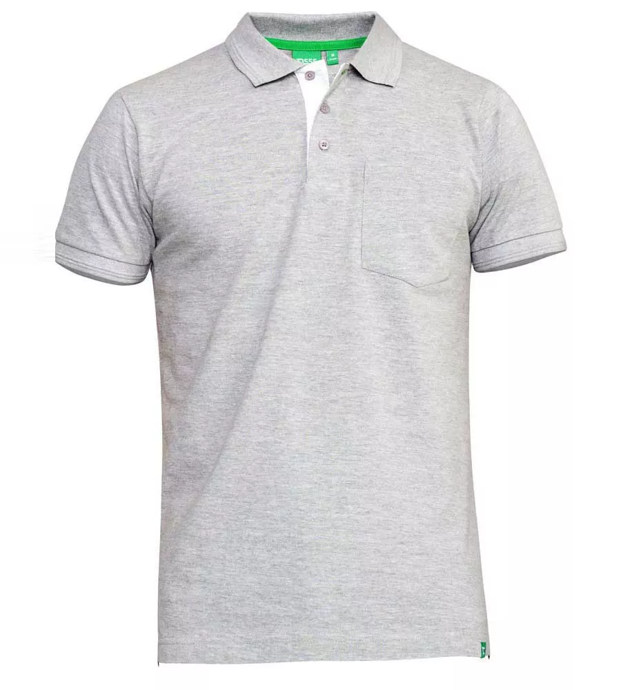 Grant-R D555 Mens Fully Combed Pique Polo Shirt With Pocket