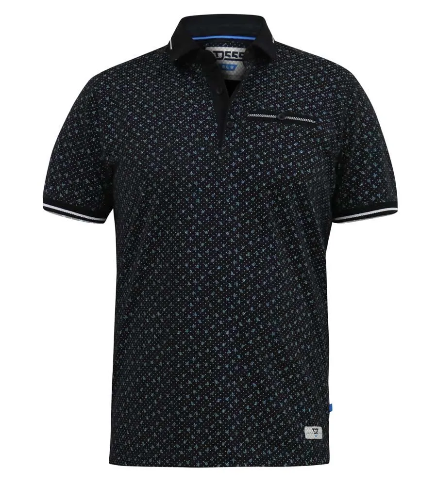 Mens Polo Shirt Featuring All Over Print Design (WILSON)