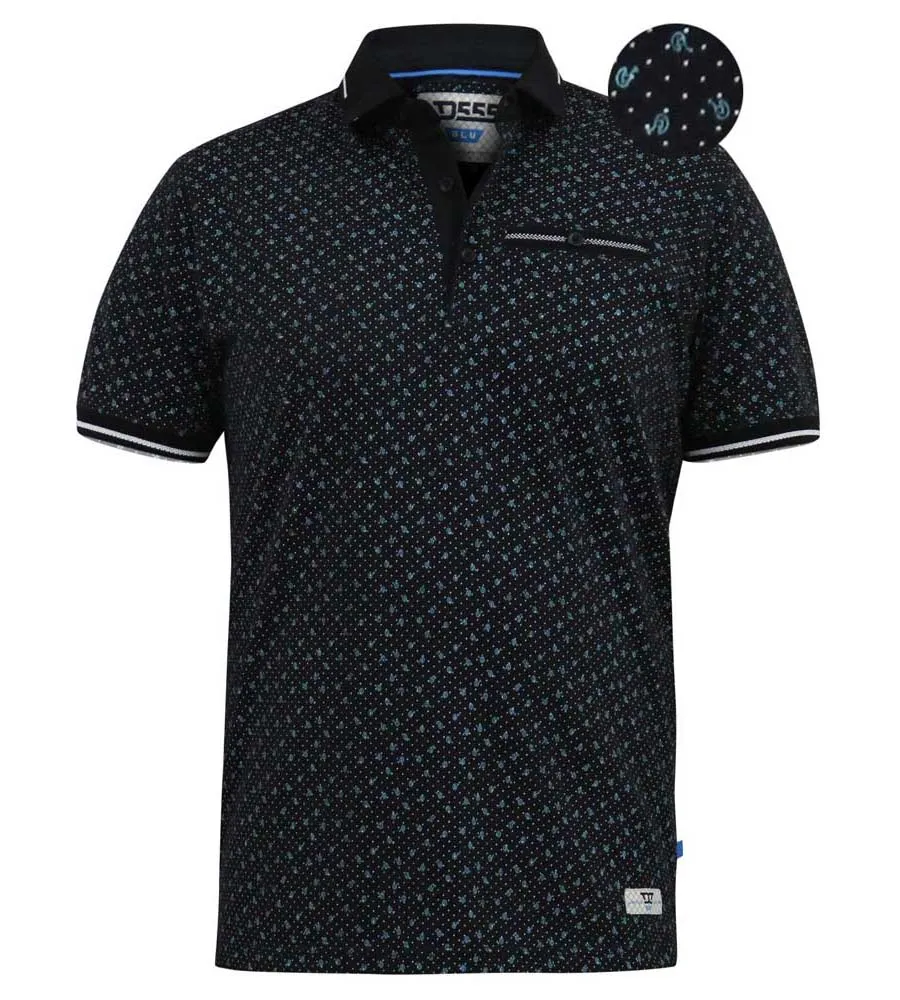 Mens Polo Shirt Featuring All Over Print Design (WILSON)