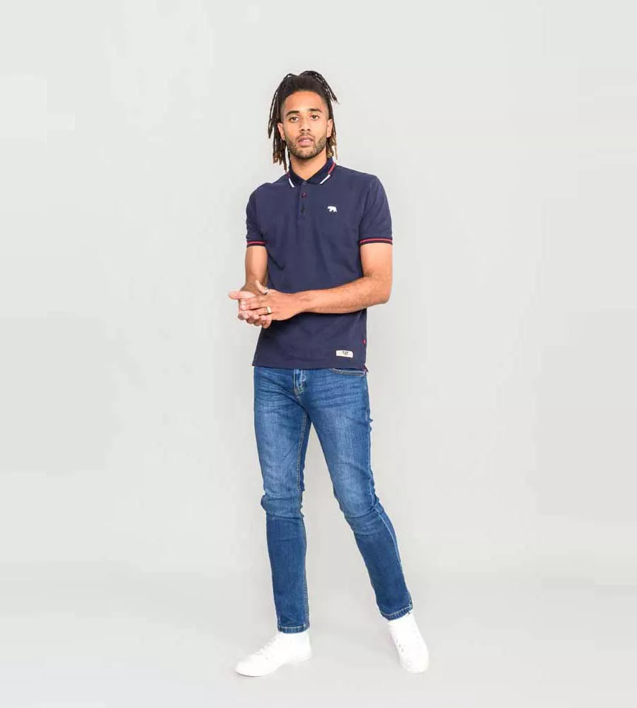 Tall Mens Pique Polo Shirt with Chest Embroidery (Sloane)