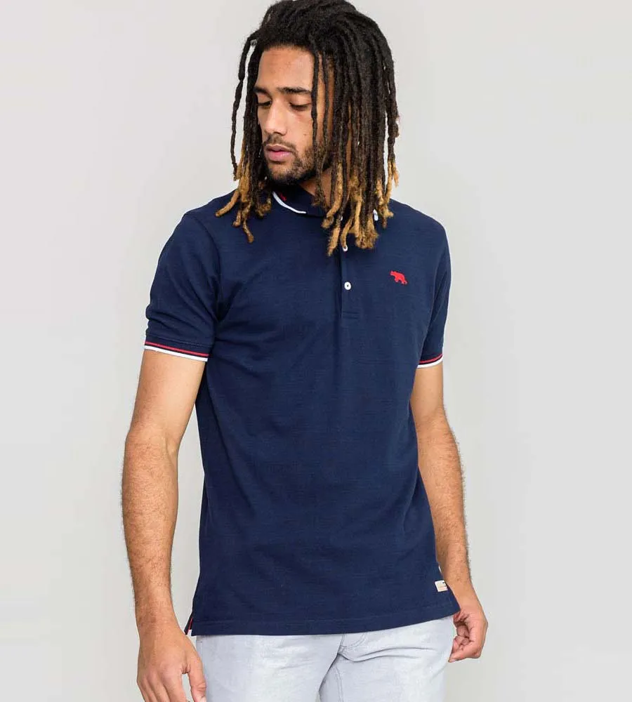 Tall Mens Polo Shirt with Chest Embroidery and Double Tipping (Stanbridge)