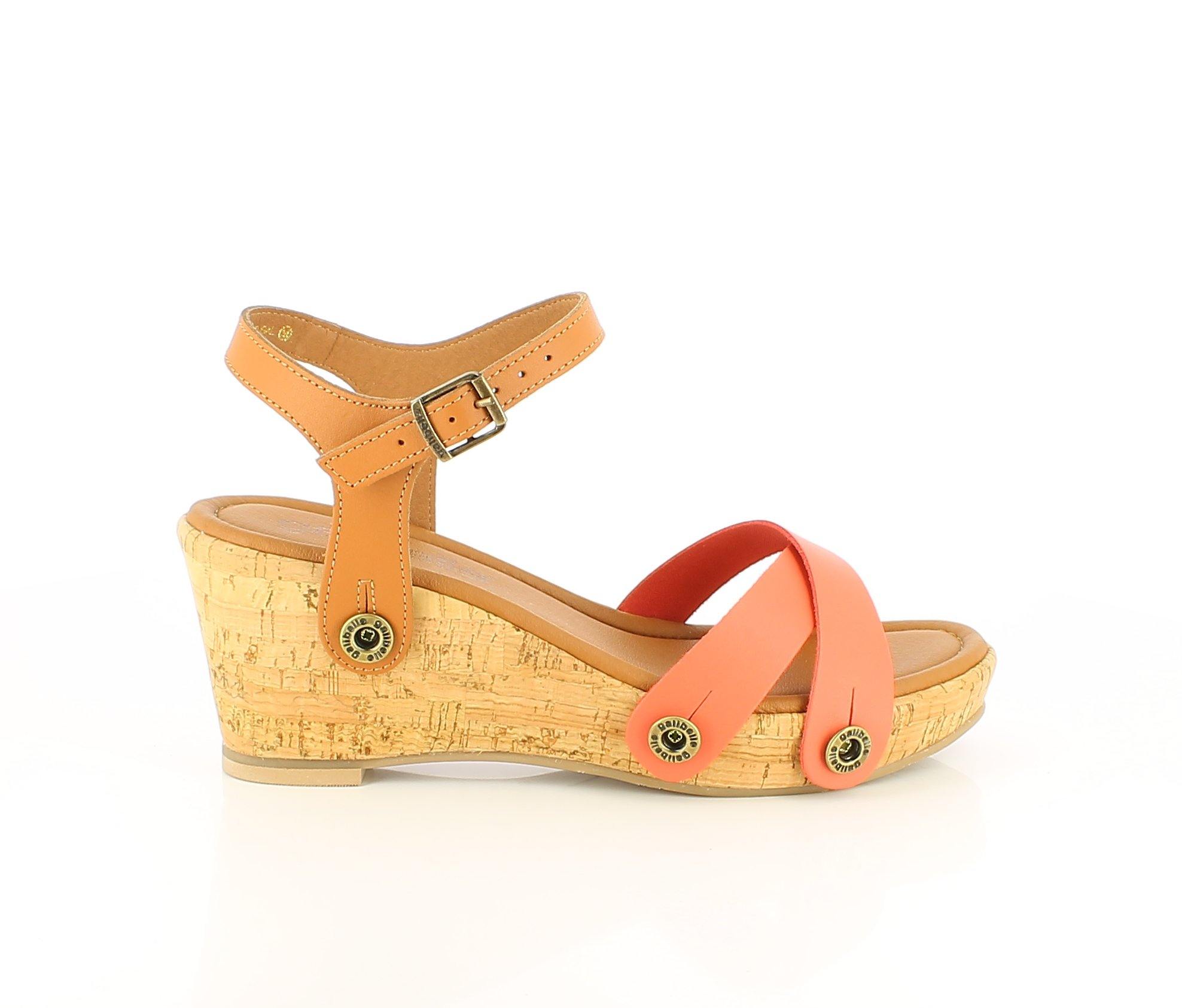 Daniela Cork Pack - Camel, Light Red, Floral Brown Straps - Best Price