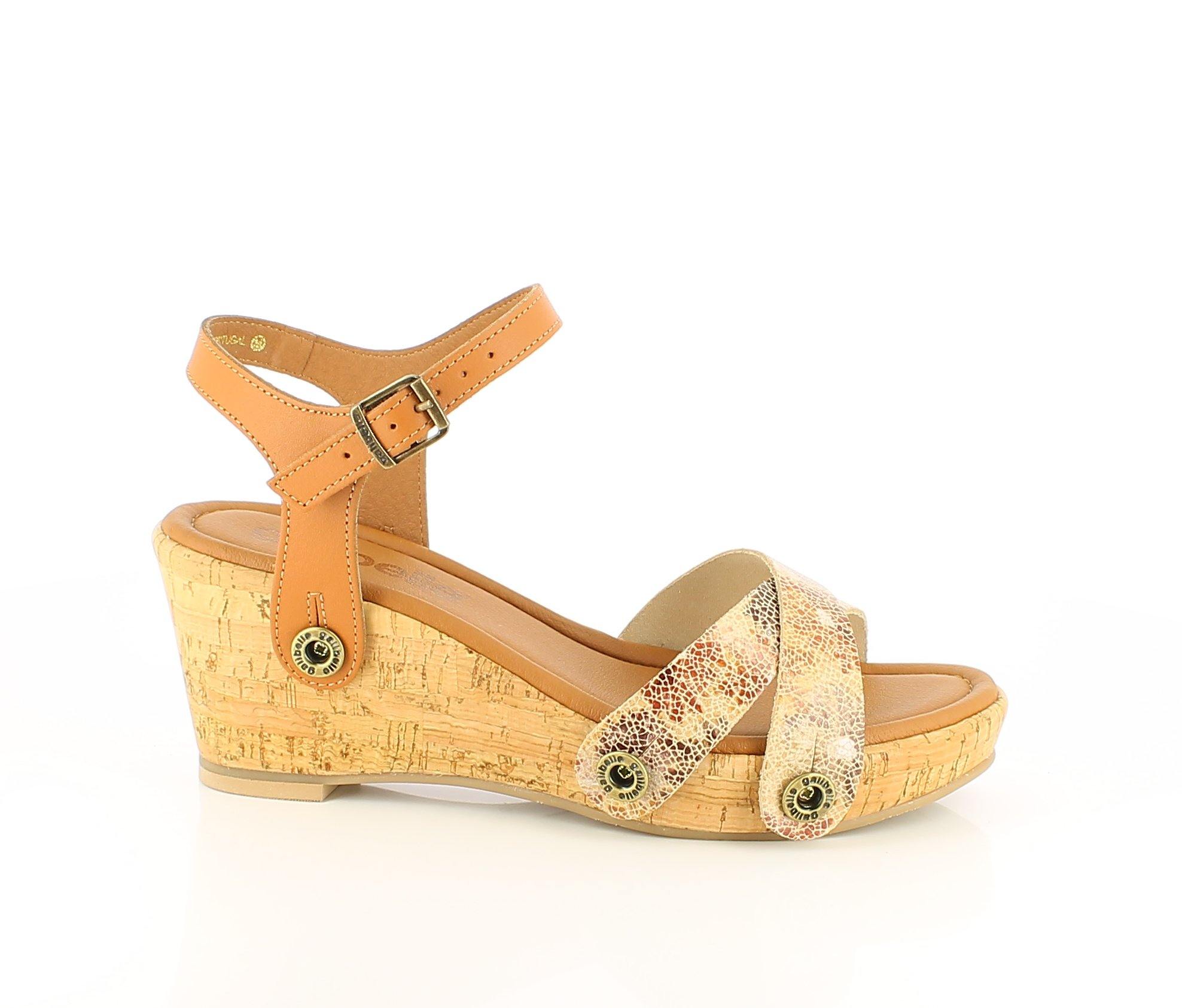 Daniela Cork Pack - Camel, Light Red, Floral Brown Straps - Best Price