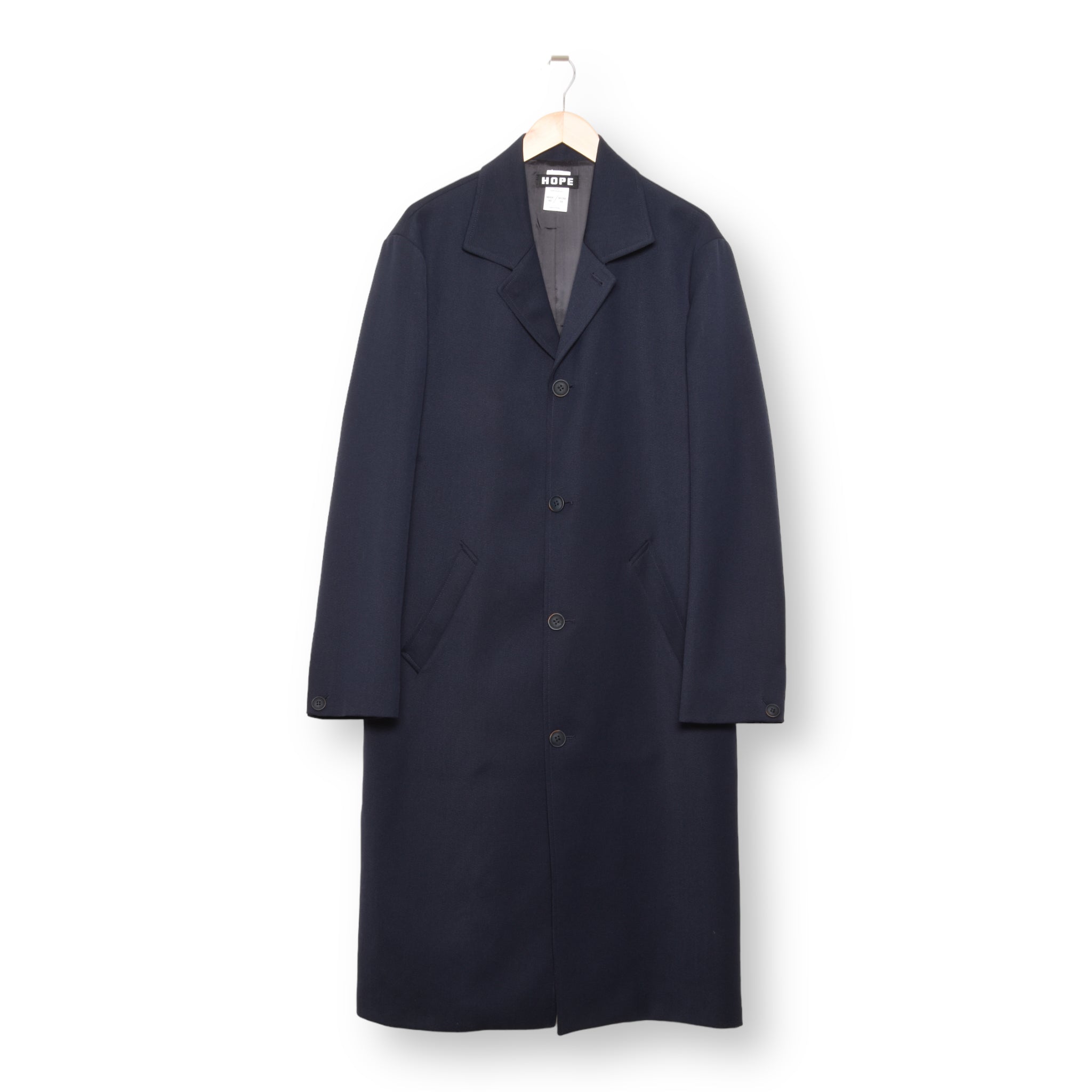 Dark Navy Twill Coat from Hope Zone