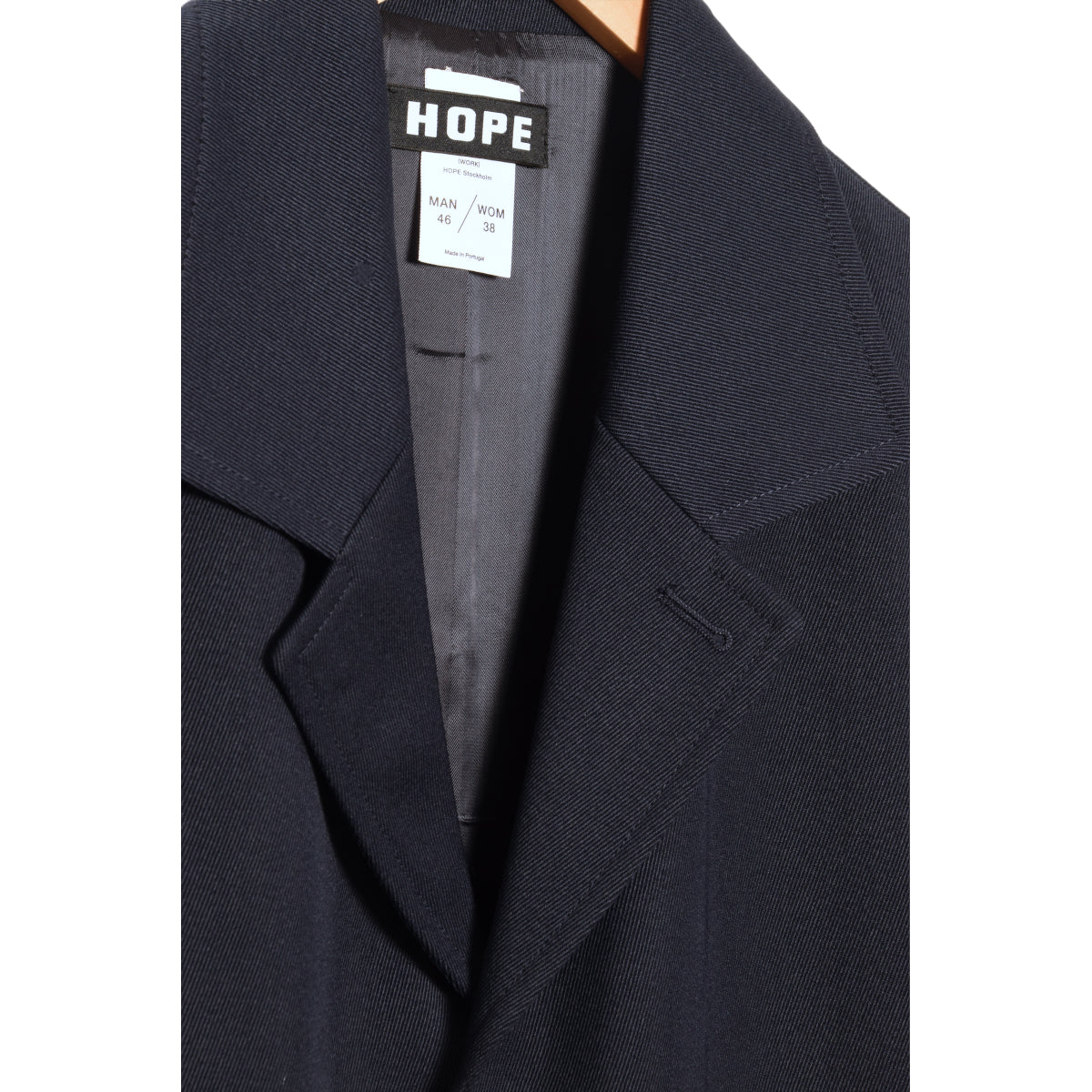 Dark Navy Twill Coat from Hope Zone