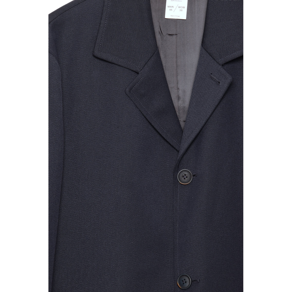 Dark Navy Twill Coat from Hope Zone