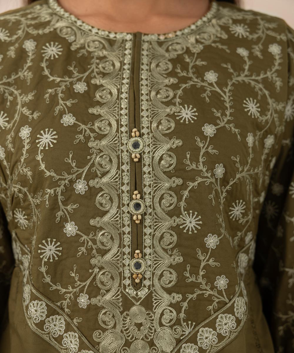 Designer Lawn Shirt with Embroidery