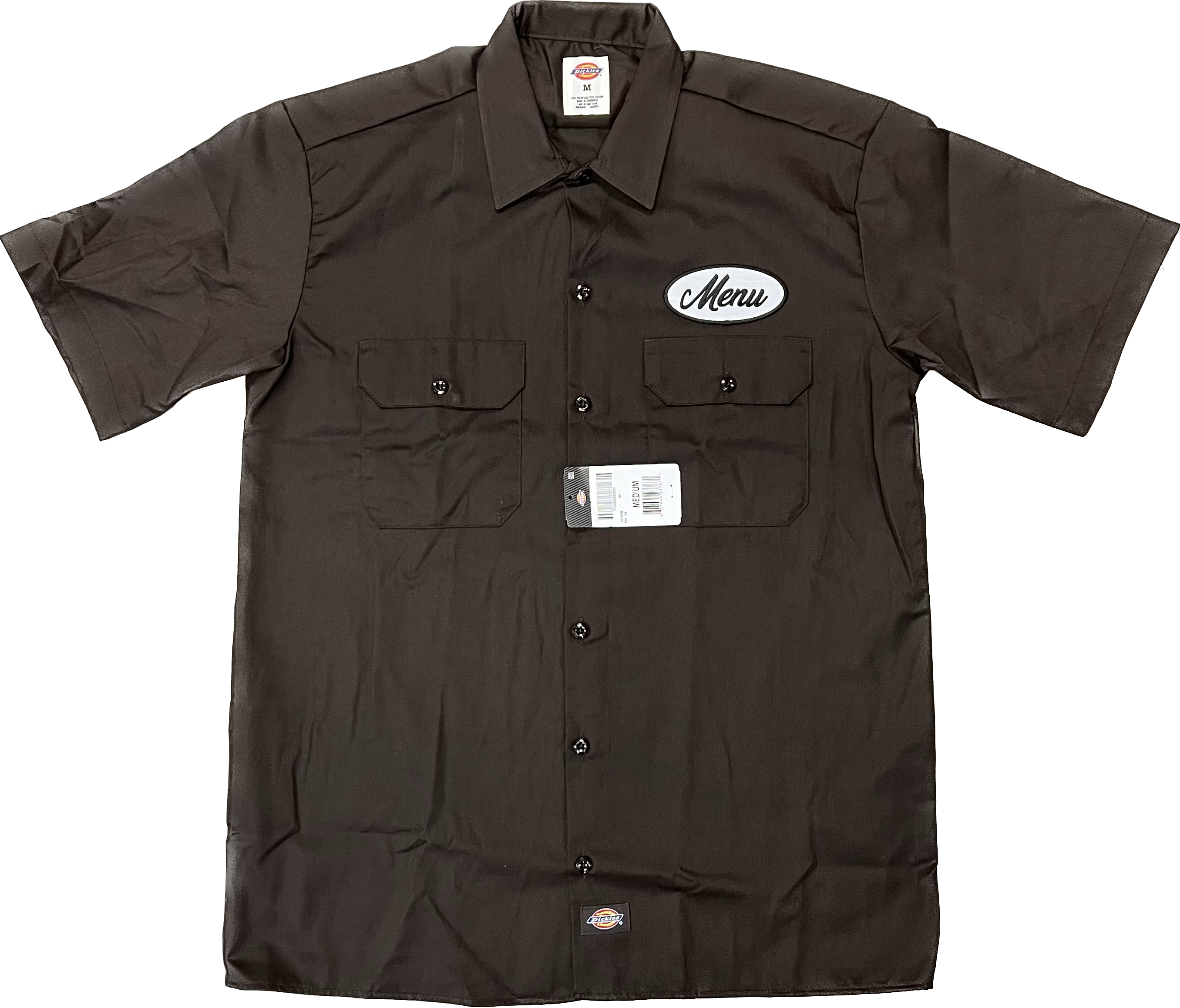 Dickies X Menu Short Sleeve Work Shirt - Dark Brown