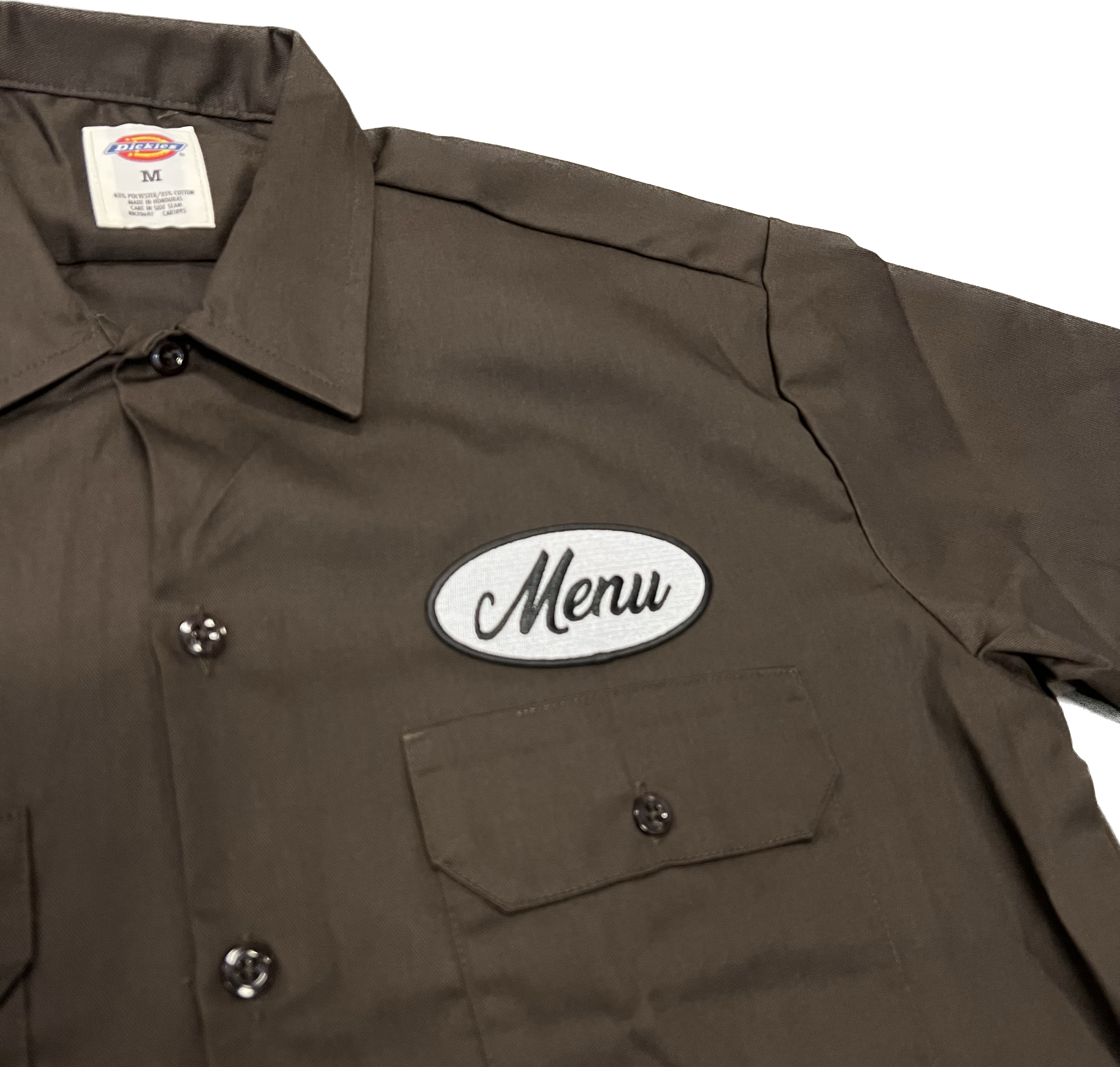 Dickies X Menu Short Sleeve Work Shirt - Dark Brown