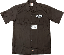 Dickies X Menu Short Sleeve Work Shirt - Dark Brown