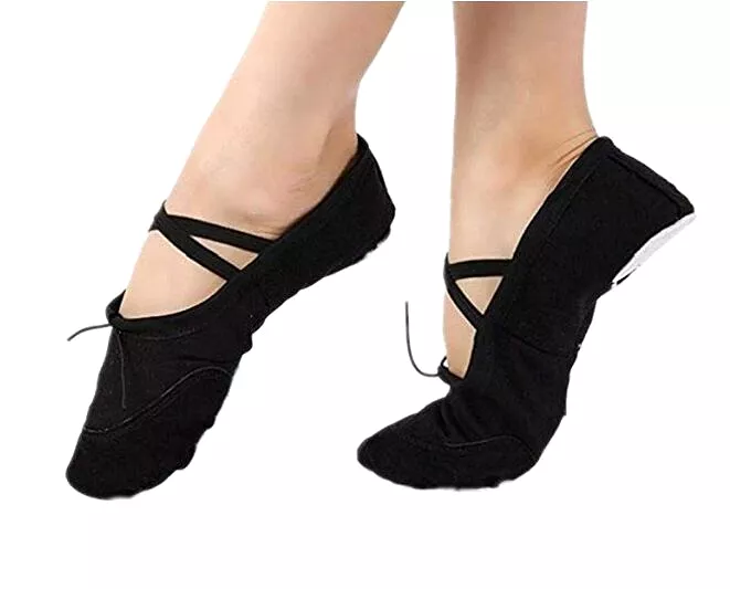 DoGeek Ballet Shoes for Women - Ballet Flats, Pumps, Slippers, Pilates Shoes, Yoga Shoes, Dance Shoes, Gymnastics Shoes - Split 