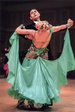 Dore Designs Green Ballroom Dress can be rewritten as Stunning Green Ballroom Dress by Dore Designs