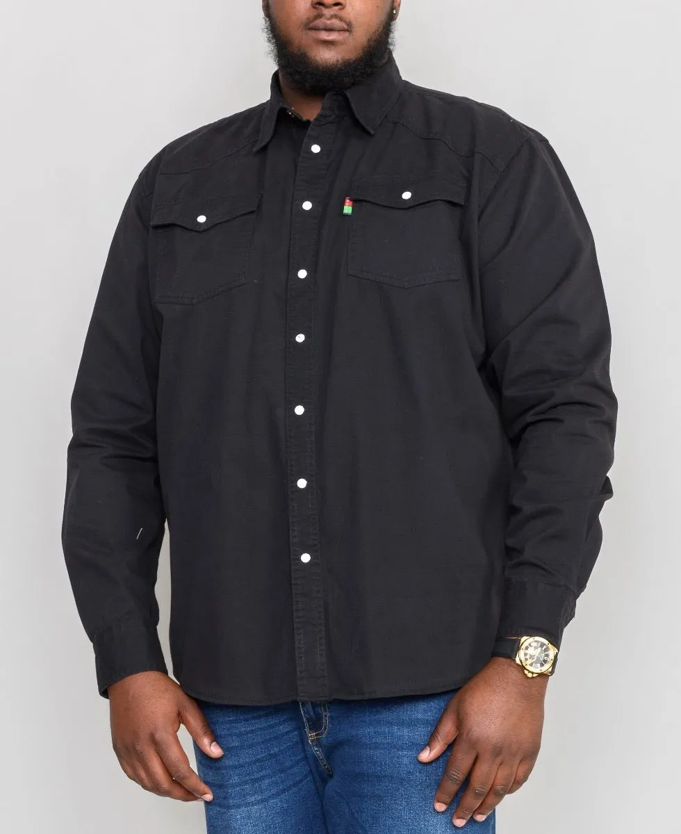 Black Duke Regular Fit Western Denim Shirt