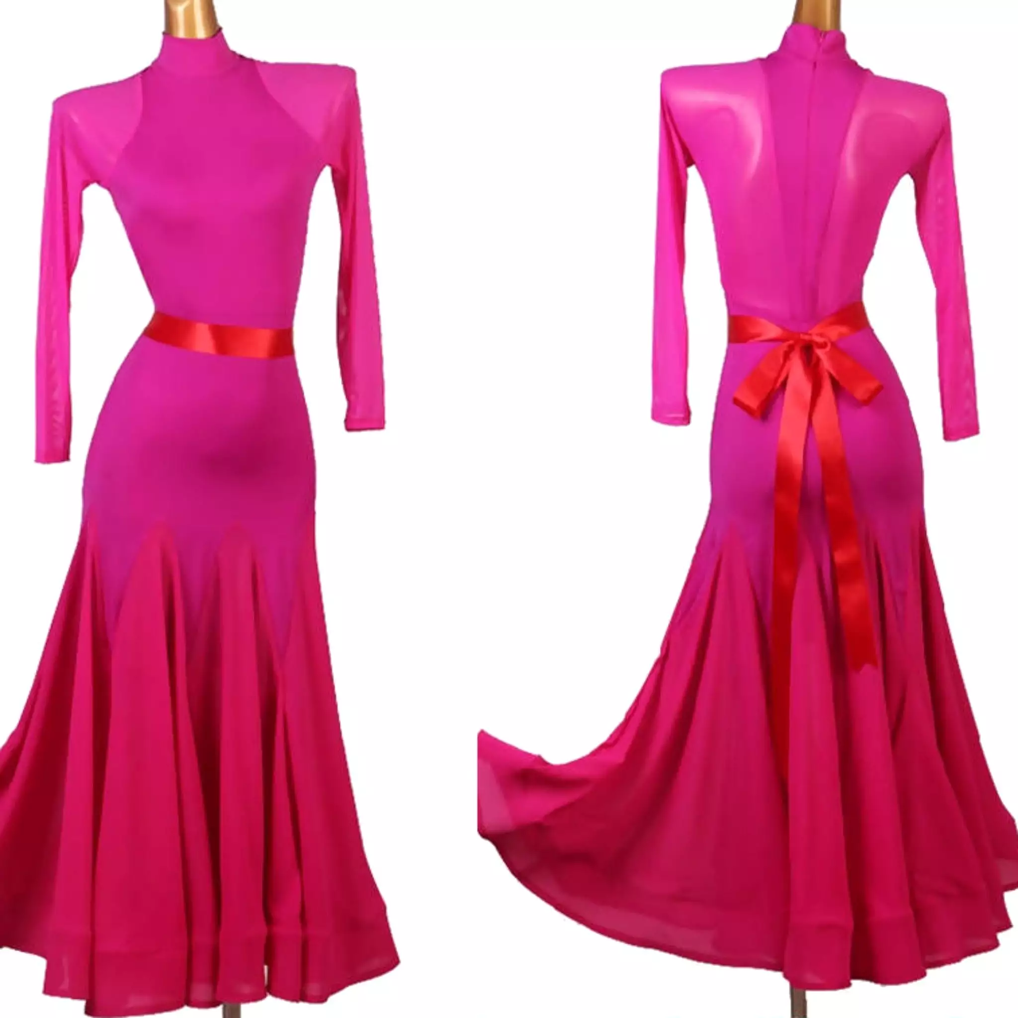 Elegant Rose Ballroom Dress MQ232