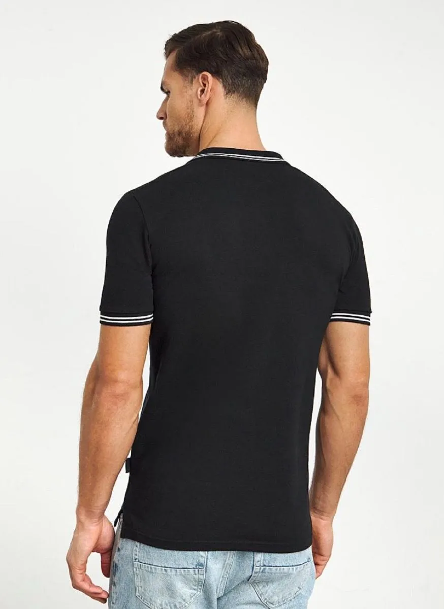 Black Ellesse Rooks Polo Shirt Sale