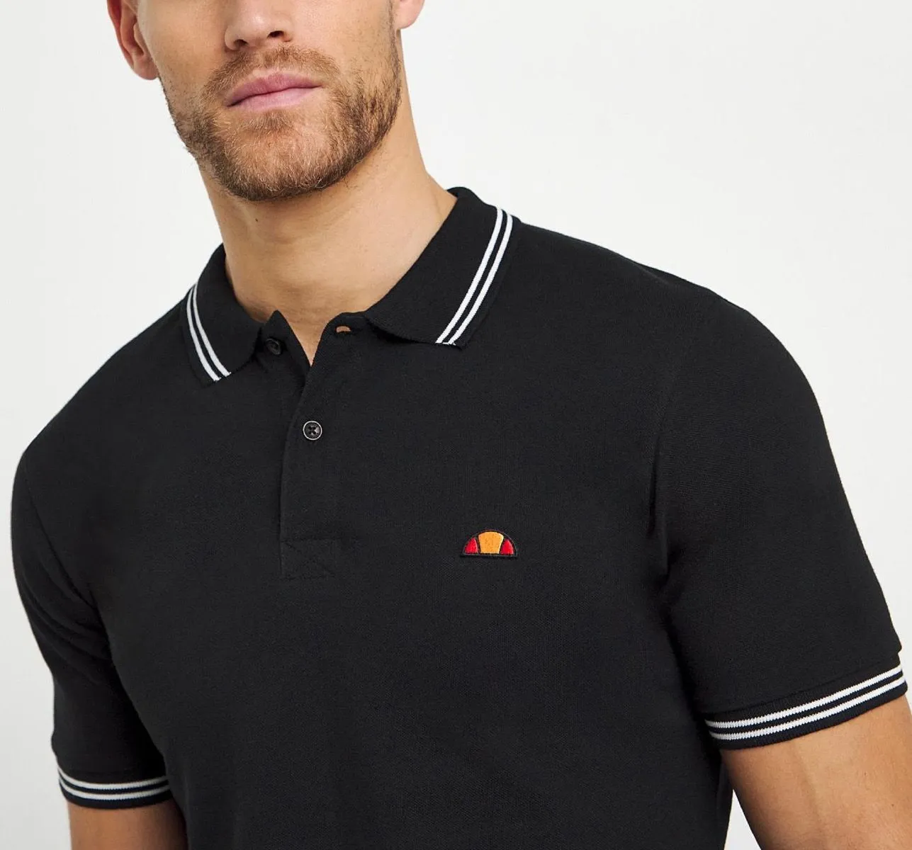 Black Ellesse Rooks Polo Shirt Sale