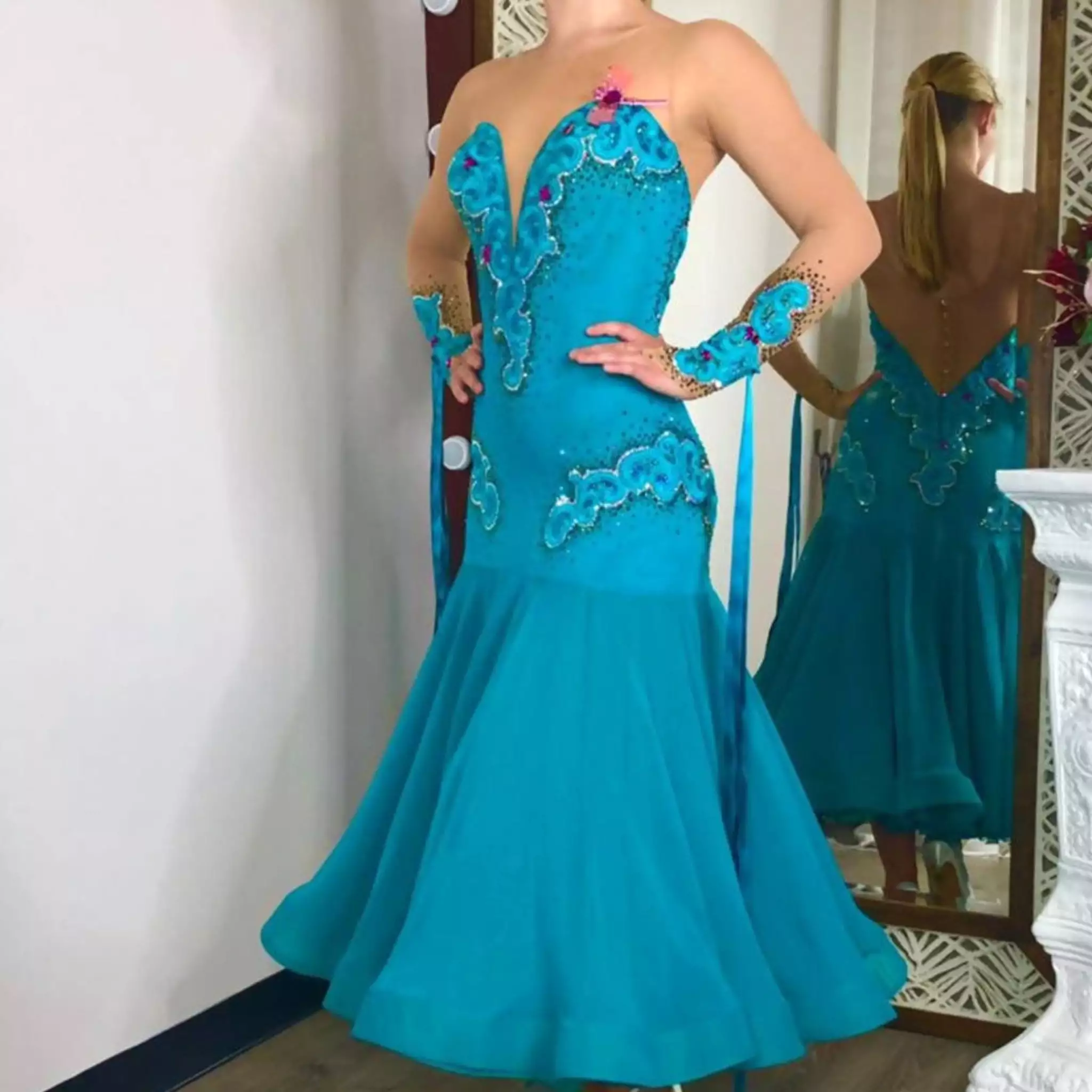 EM Couture Blue Ballroom Dress - Buy Online - Competitive Prices