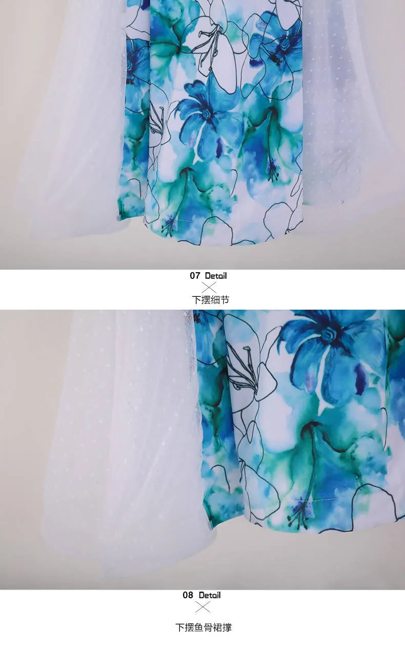 Ethereal Blooms Dance Practice Ballroom Dress MY874