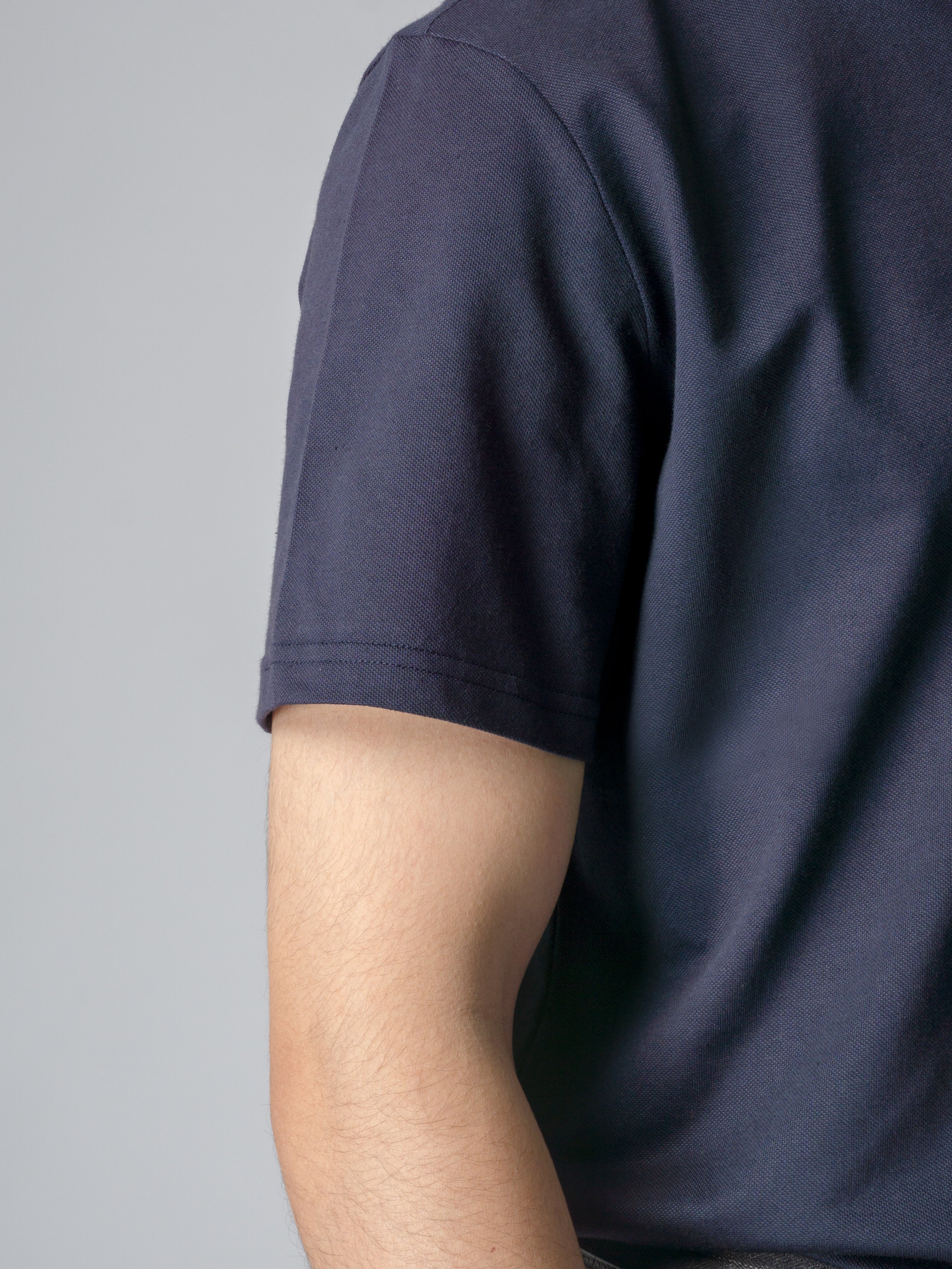 Ezio Polo Shirt - Navy Blue - One-Collar Piece