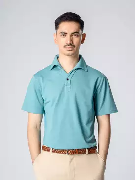 Ezio Polo Shirt - Turquoise Collar